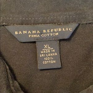 Banana Republic Men’s Black short sleeve, XL